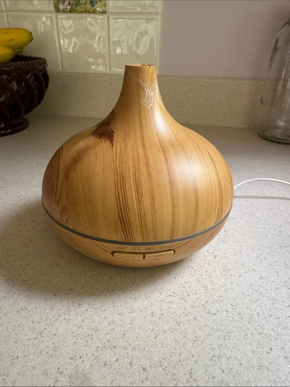 Wood Grain Essential Oil Diffuser - Light Brown